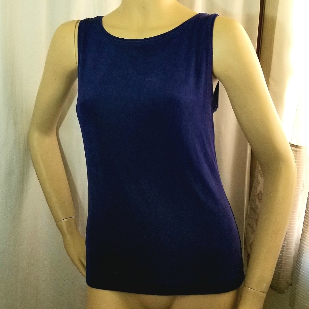 ChICO'S  Travelers  3 Blue Regency Tank